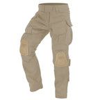 Men's Cargo Work Trousers with Removable Knee Pads
