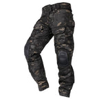 Men's Cargo Work Trousers with Removable Knee Pads