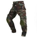 Men's Cargo Work Trousers with Removable Knee Pads
