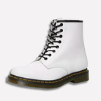 Women's Classic Lace-Up Boots with Low Heel and Sturdy Sole