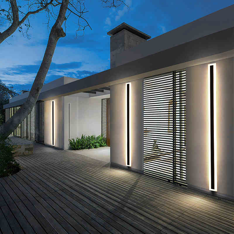 Outdoor Strip Villa Wall Lamp