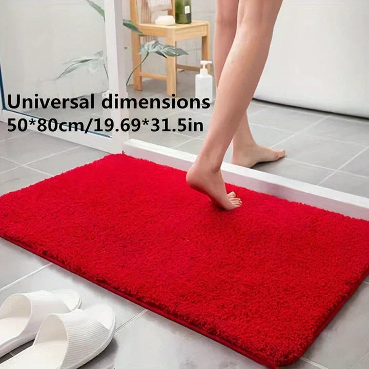 Soft Microfibre Bath Mat, Absorbent with Non-Slip Backing