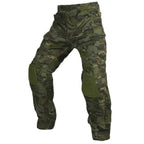 Men's Cargo Work Trousers with Removable Knee Pads