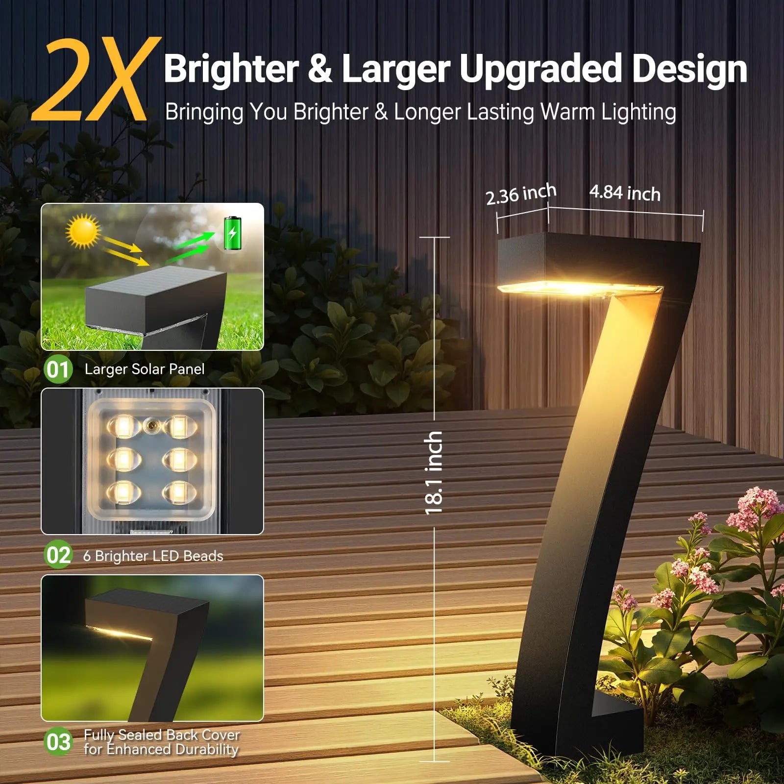 Solar Lights Outdoor Pathway Lights