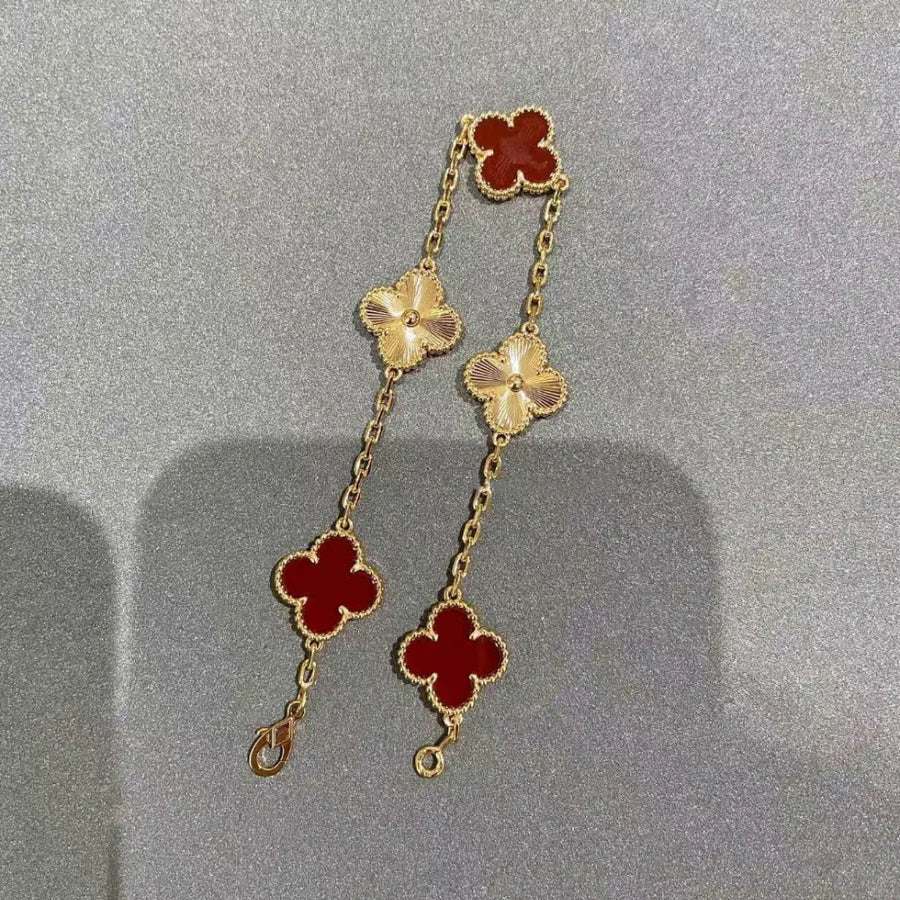 Lioren Abby - 18k Gold-Plated Clover Leaf Bracelet