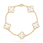 Abby - 18k Gold-Plated Clover Leaf Bracelet