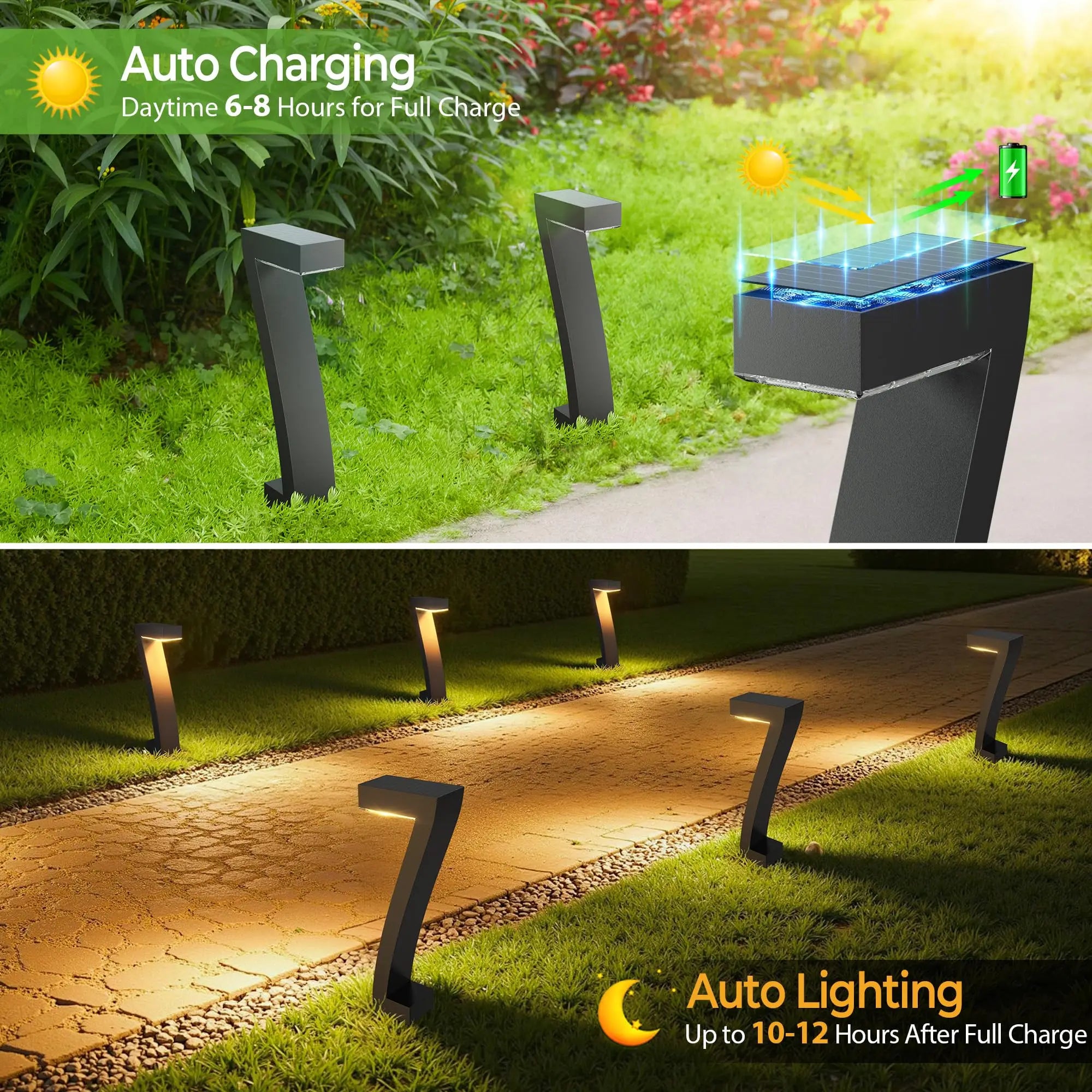 Solar Lights Outdoor Pathway Lights