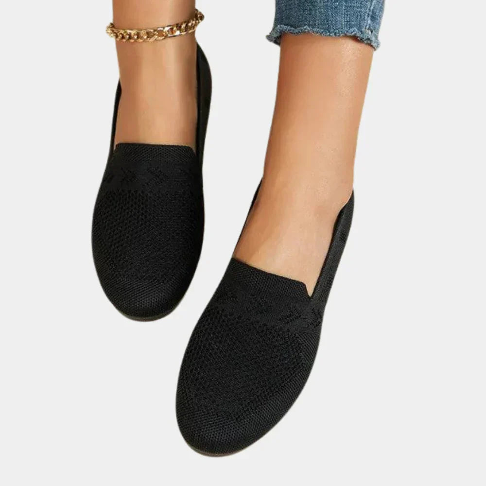 Lightweight Knit Loafers with Contoured Footbed and Anti-Slip Sole