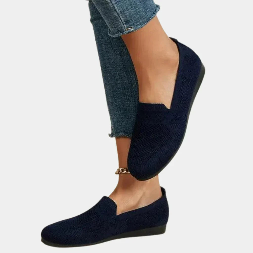 Lightweight Knit Loafers with Contoured Footbed and Anti-Slip Sole