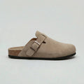 Lioren Unisex Suede Clogs – Adjustable Buckle Comfort Slip-On
