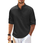 Men's Casual Button-Down Shirt with a Regular Comfort Fit