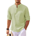 Men's Casual Button-Down Shirt with a Regular Comfort Fit