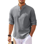 Men's Casual Button-Down Shirt with a Regular Comfort Fit