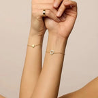 Bracelet Adjustable Heart Chain Matching Couple Jewelry
