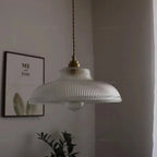 Vintage Glass Pendant Light Green