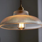 Vintage Glass Pendant Light Green