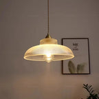 Vintage Glass Pendant Light Green