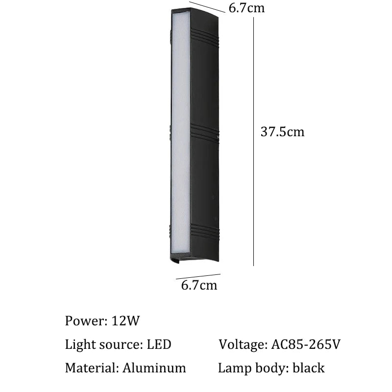 Modern LED Wall Lights Waterproof Outdoor