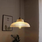 Vintage Glass Pendant Light Green