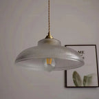 Vintage Glass Pendant Light Green