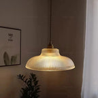 Vintage Glass Pendant Light Green