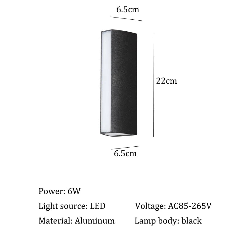 Modern LED Wall Lights Waterproof Outdoor