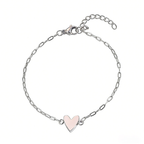 Bracelet Adjustable Heart Chain Matching Couple Jewelry