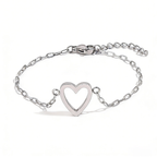 Bracelet Adjustable Heart Chain Matching Couple Jewelry