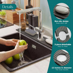 Sink Mat Diatomite Stone Faucet Drying Tray Kitchen Counter