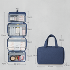 Hanging Toiletry Bag with Multiple Compartments, Waterproof