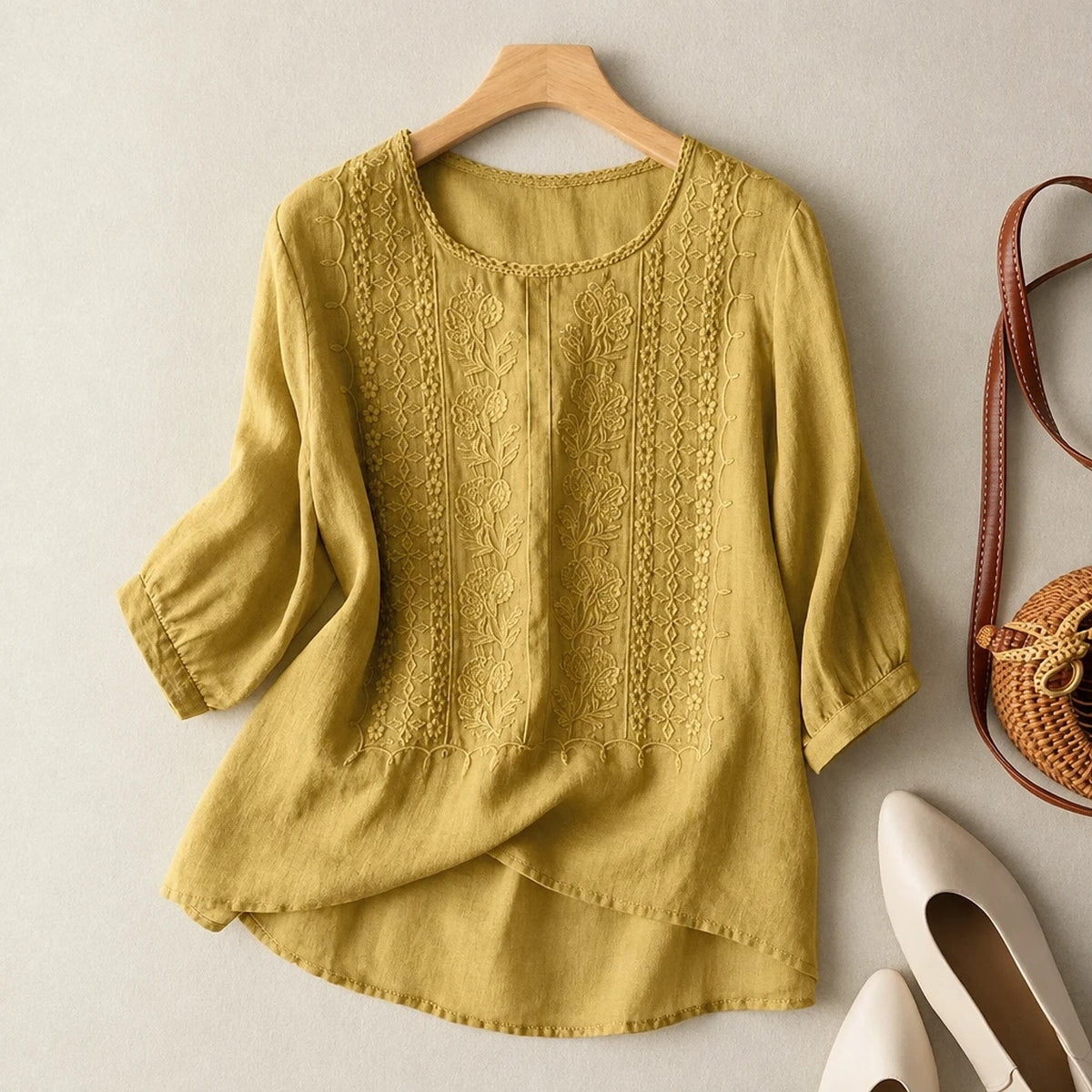Aurelise – Embroidered Relaxed Blouse