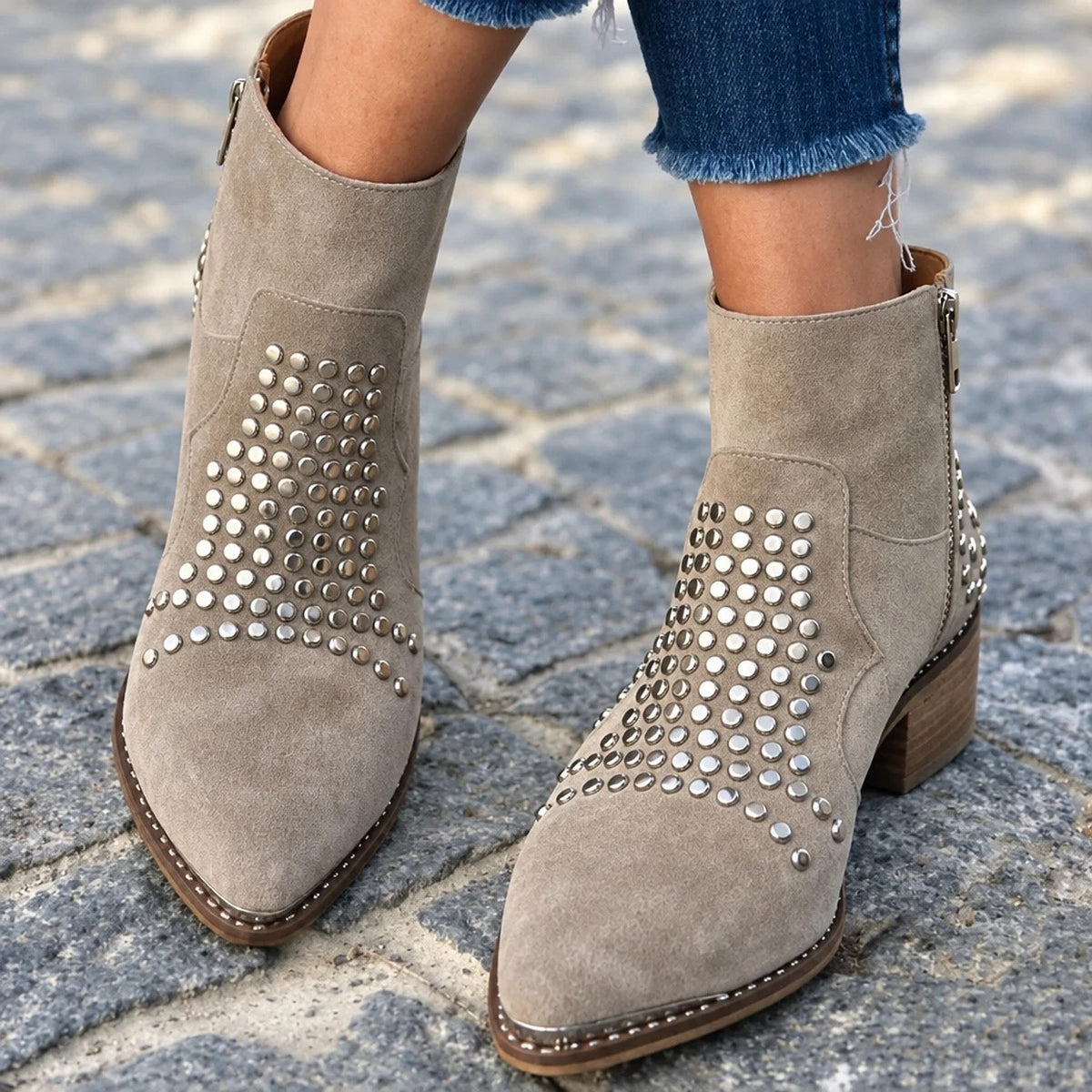 Brexley – Studded Ankle Boots