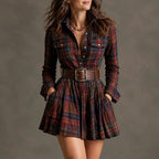 Briarwen – Plaid Shirt Mini Dress