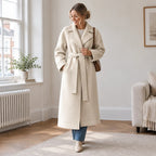 Caith – Elegant Belted Long Coat