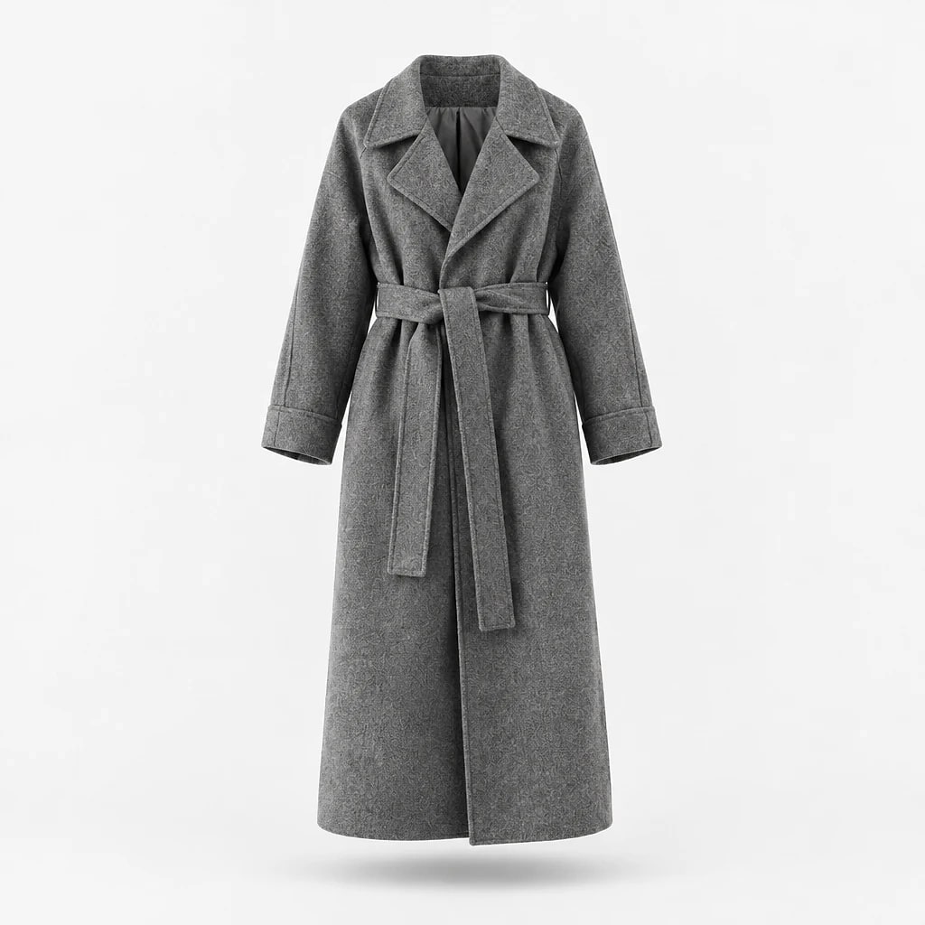 Caith – Elegant Belted Long Coat