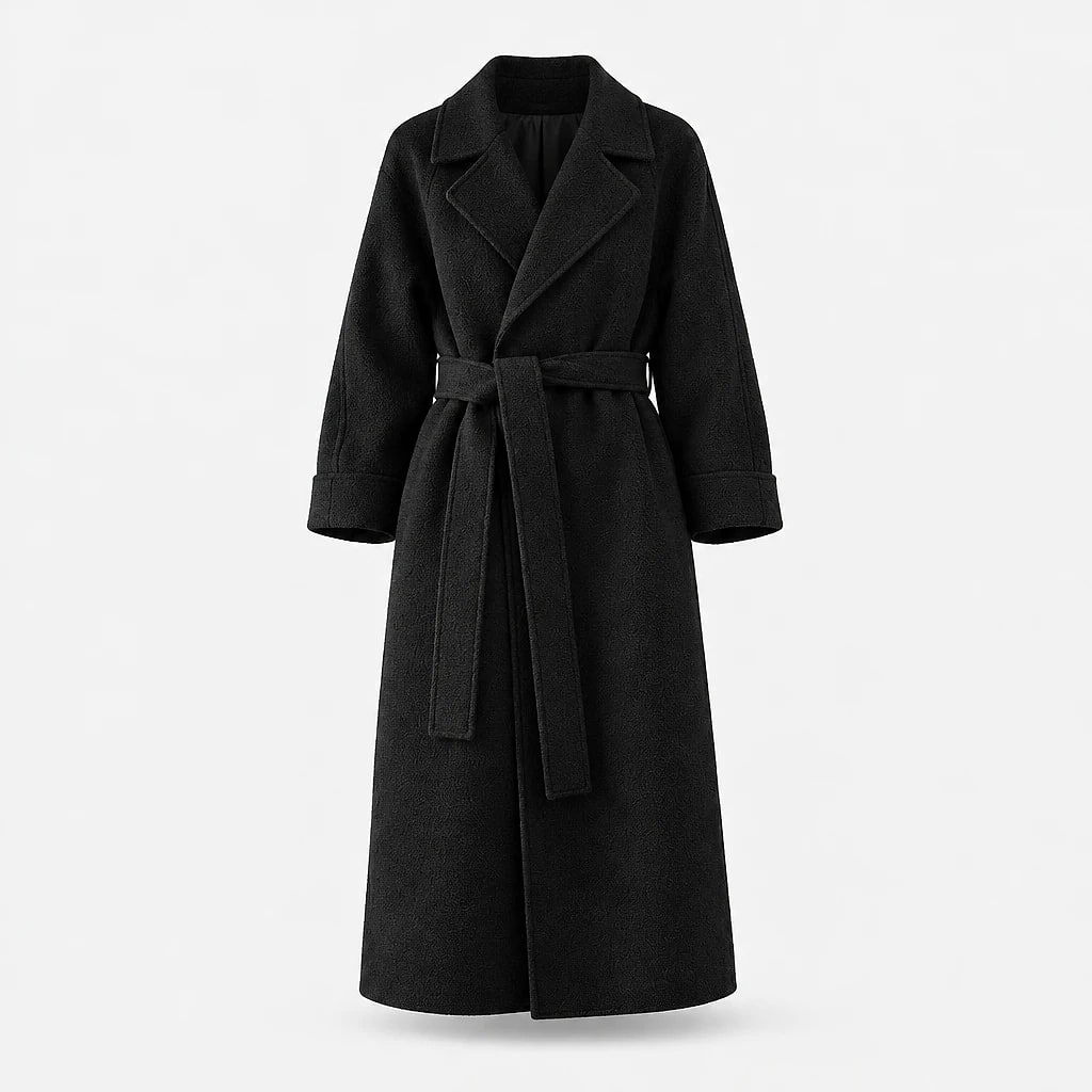Caith – Elegant Belted Long Coat