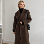Caith – Elegant Belted Long Coat