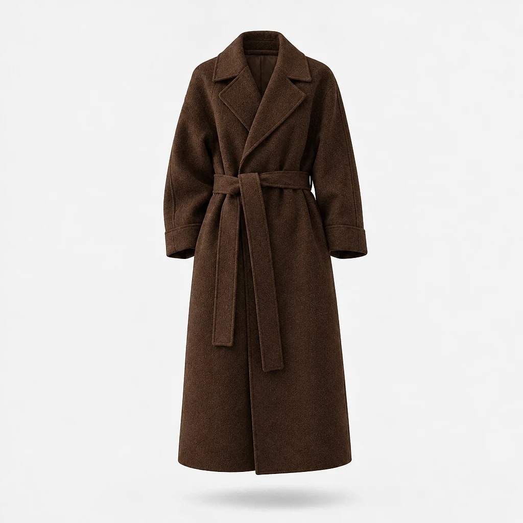 Caith – Elegant Belted Long Coat