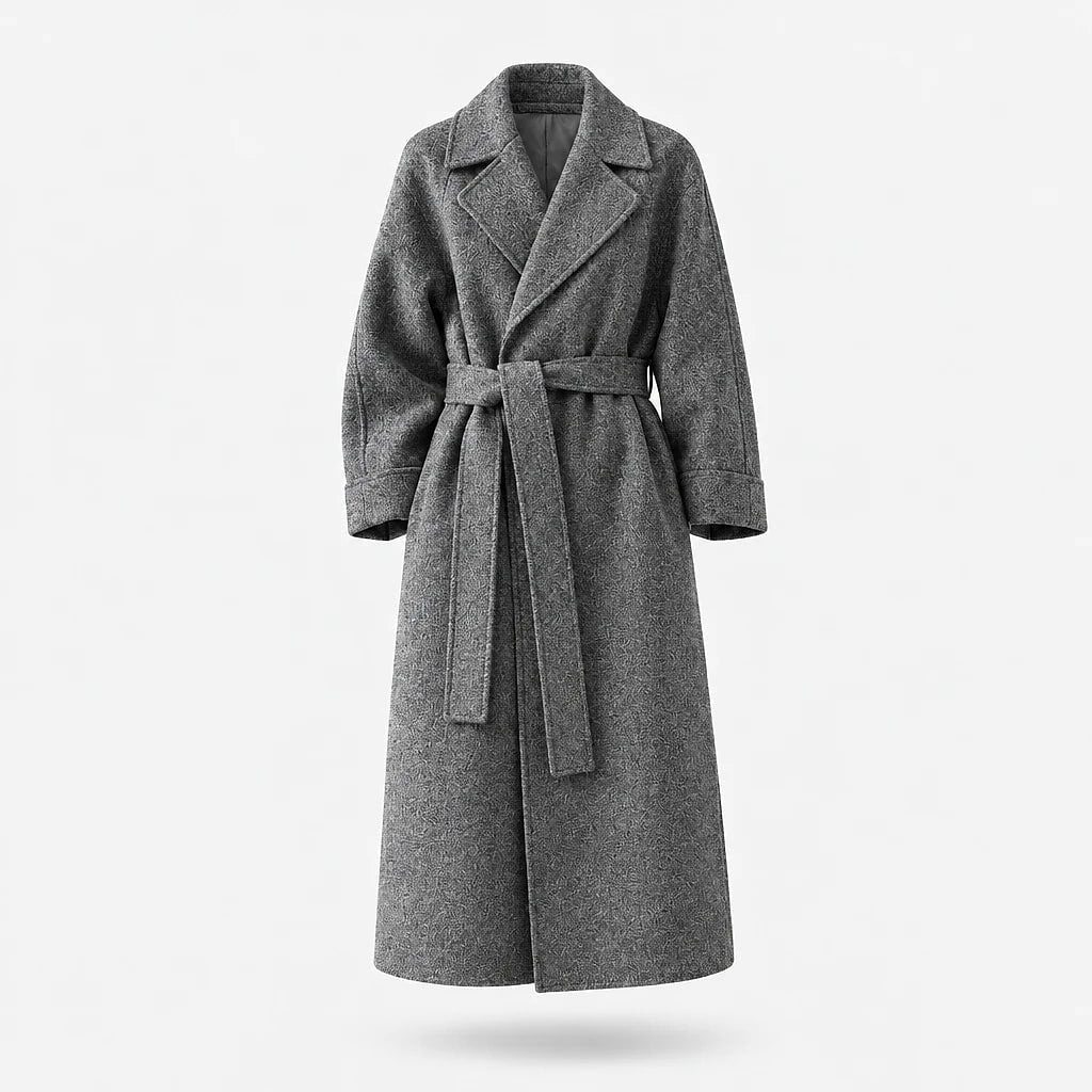 Caith – Elegant Belted Long Coat