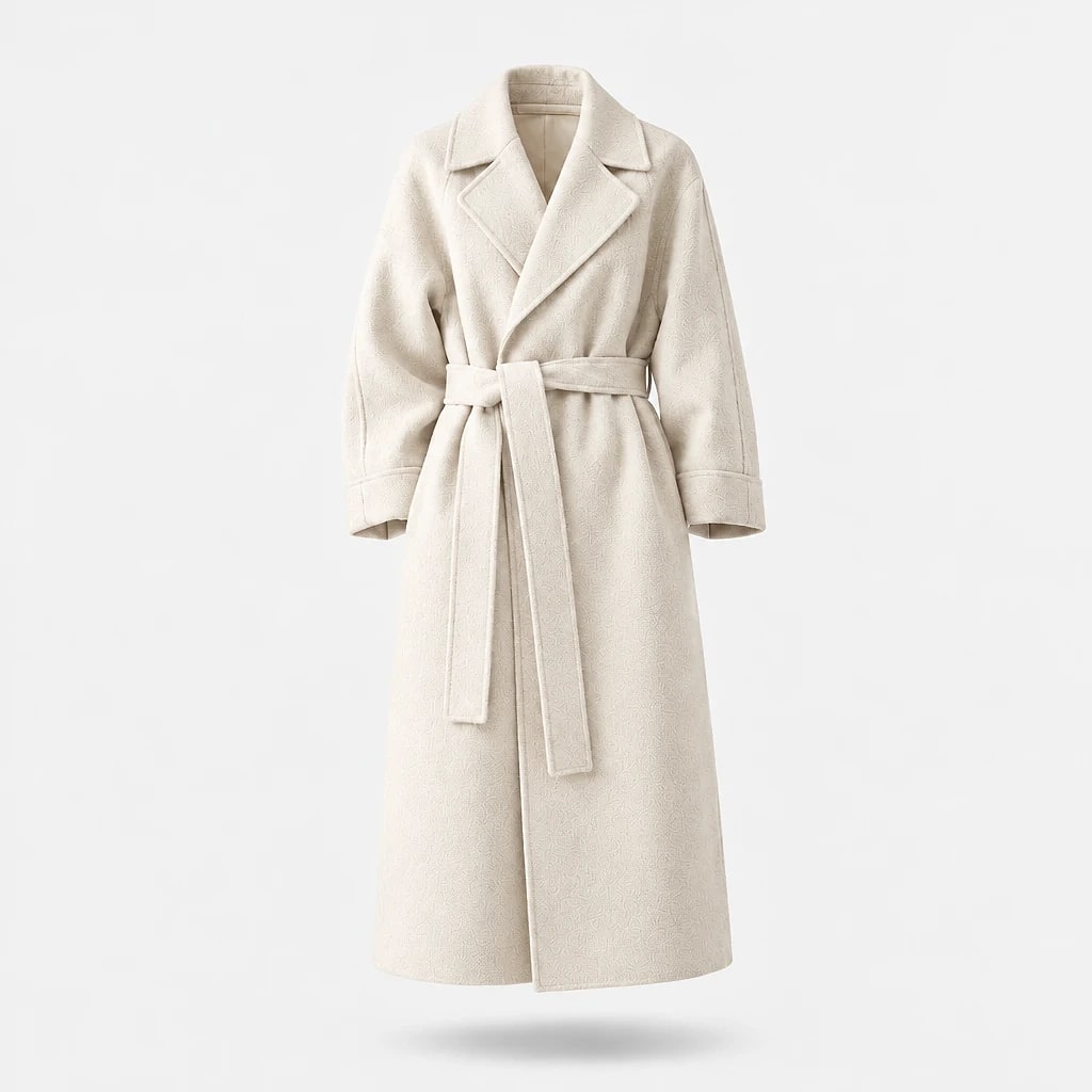 Caith – Elegant Belted Long Coat