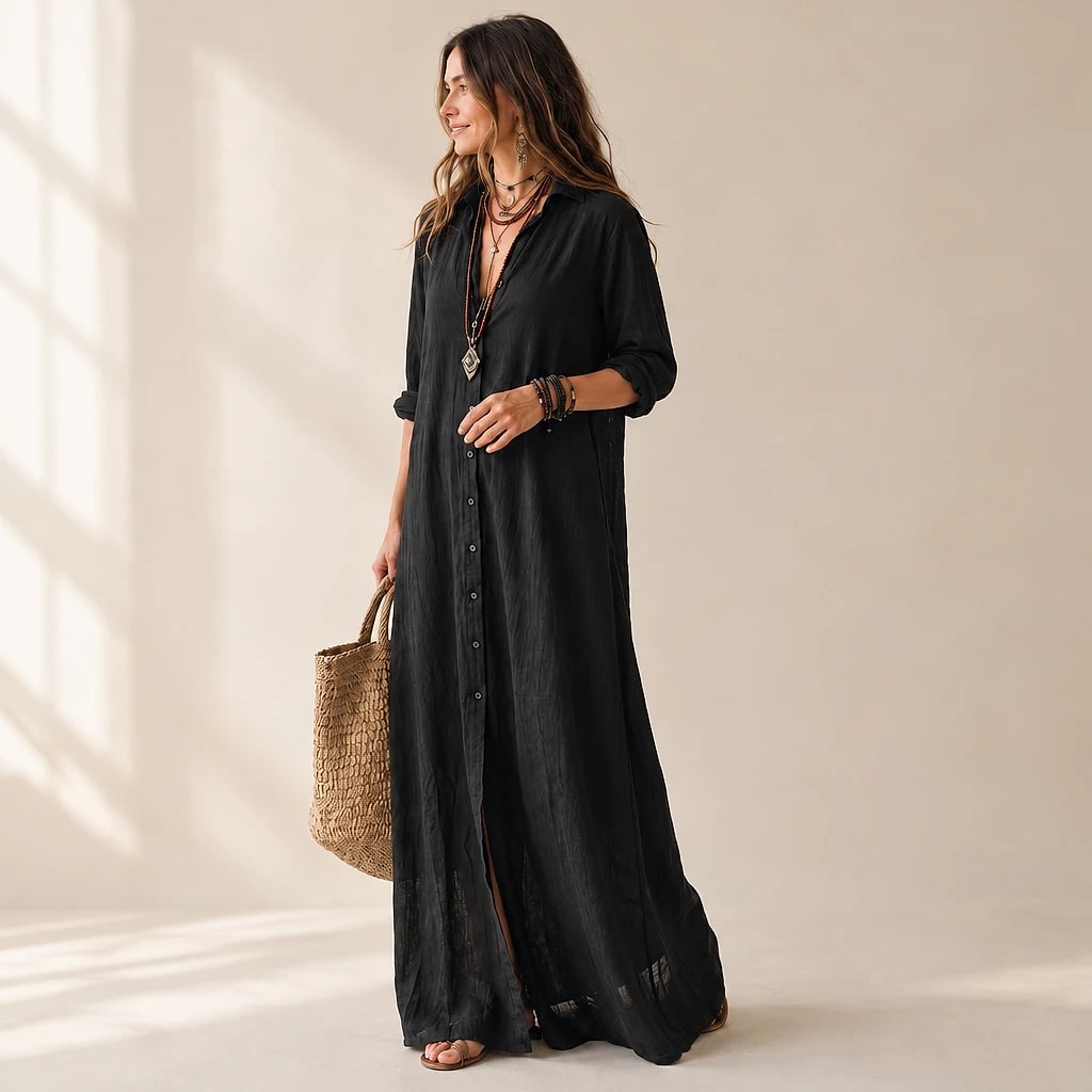 Darleigh – Shirt Maxi Dress