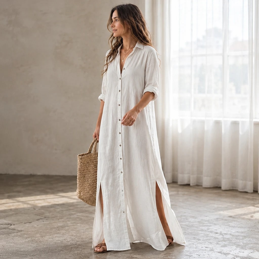 Darleigh – Shirt Maxi Dress