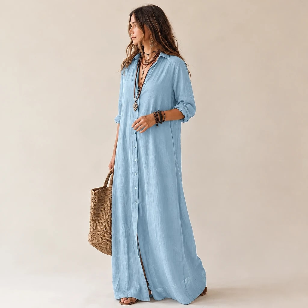 Darleigh – Shirt Maxi Dress
