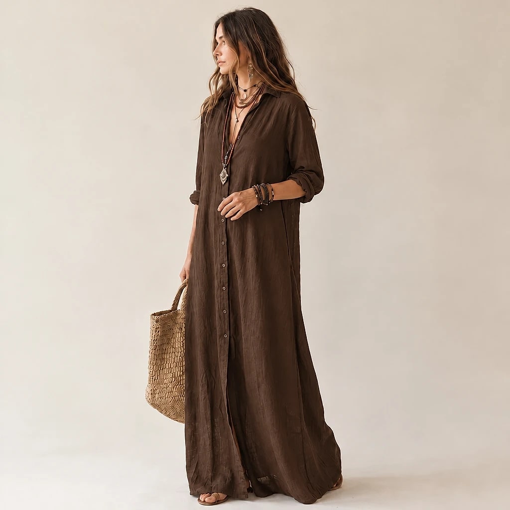 Darleigh – Shirt Maxi Dress