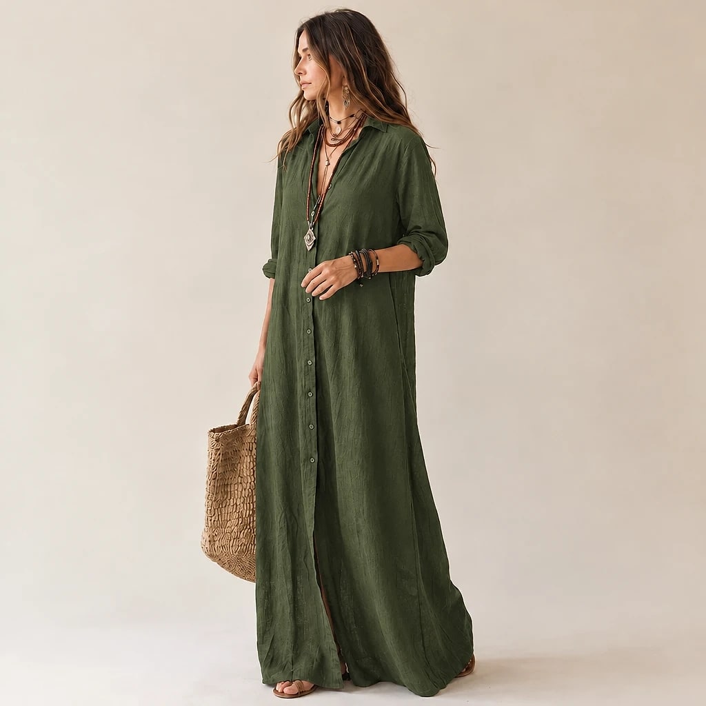 Darleigh – Shirt Maxi Dress