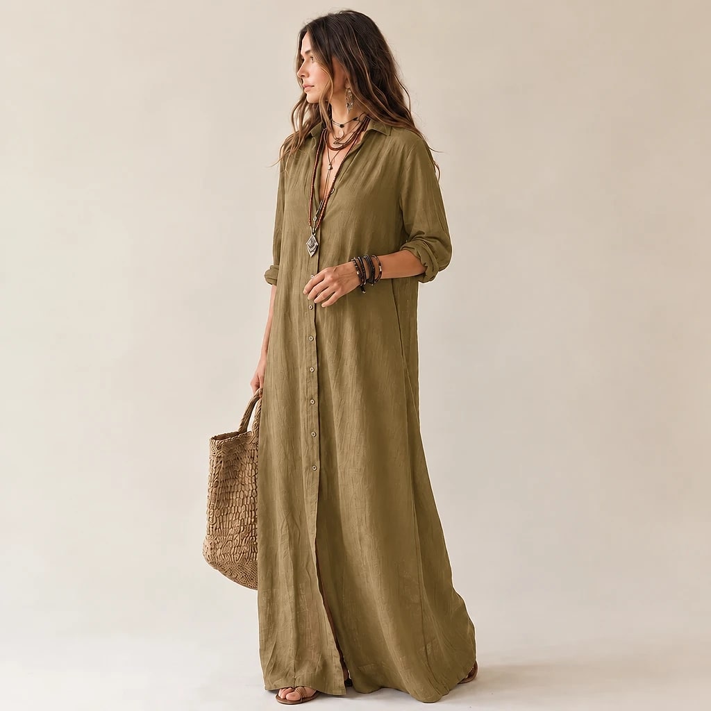 Darleigh – Shirt Maxi Dress