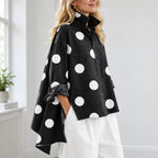 Dotterie – Polka Dot Denim Top