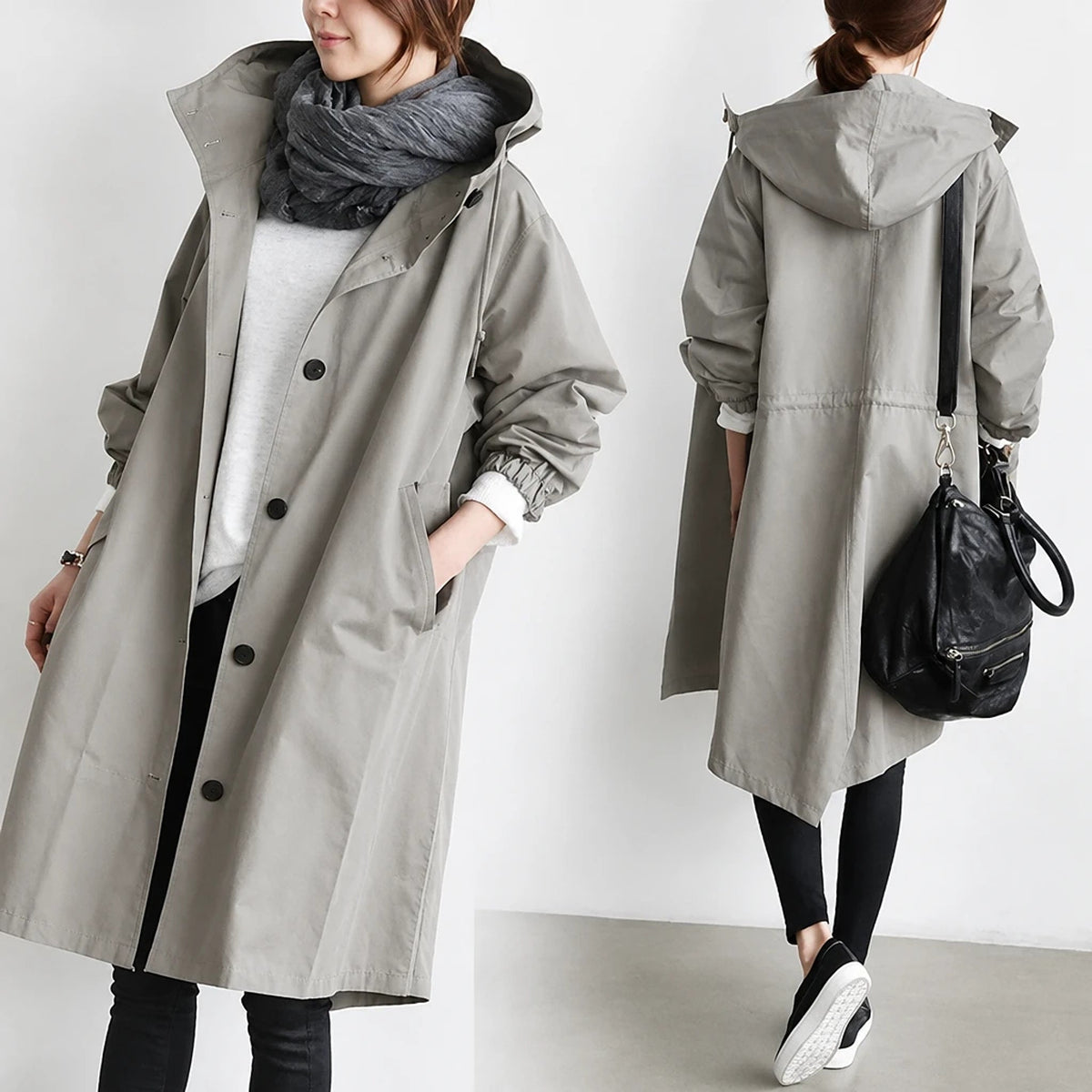 Dottie – Oversized Waterproof Trench Coat