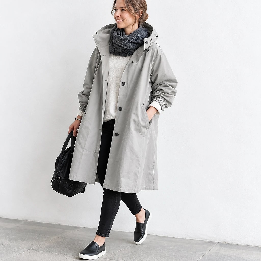 Dottie – Oversized Waterproof Trench Coat