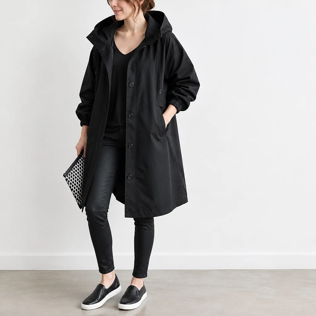 Dottie – Oversized Waterproof Trench Coat